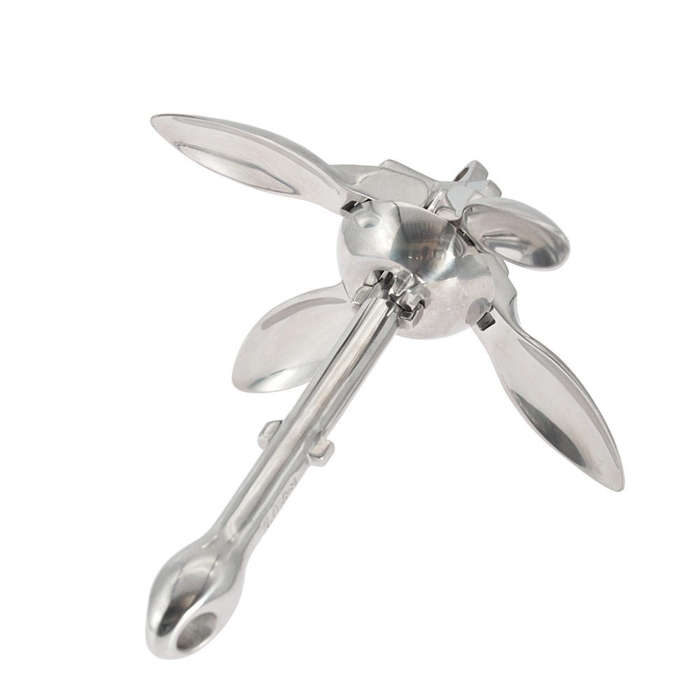Fishing Kayak Anchor - Pieghevole Grapnel Anchor Kayak Gonfiabile Barca