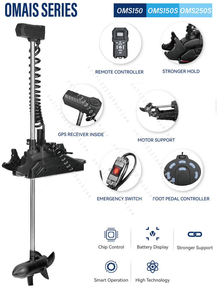 Fishing Kayak Trolling Motor - Motore Elettrico Fuoribordo per Trolling, Motore