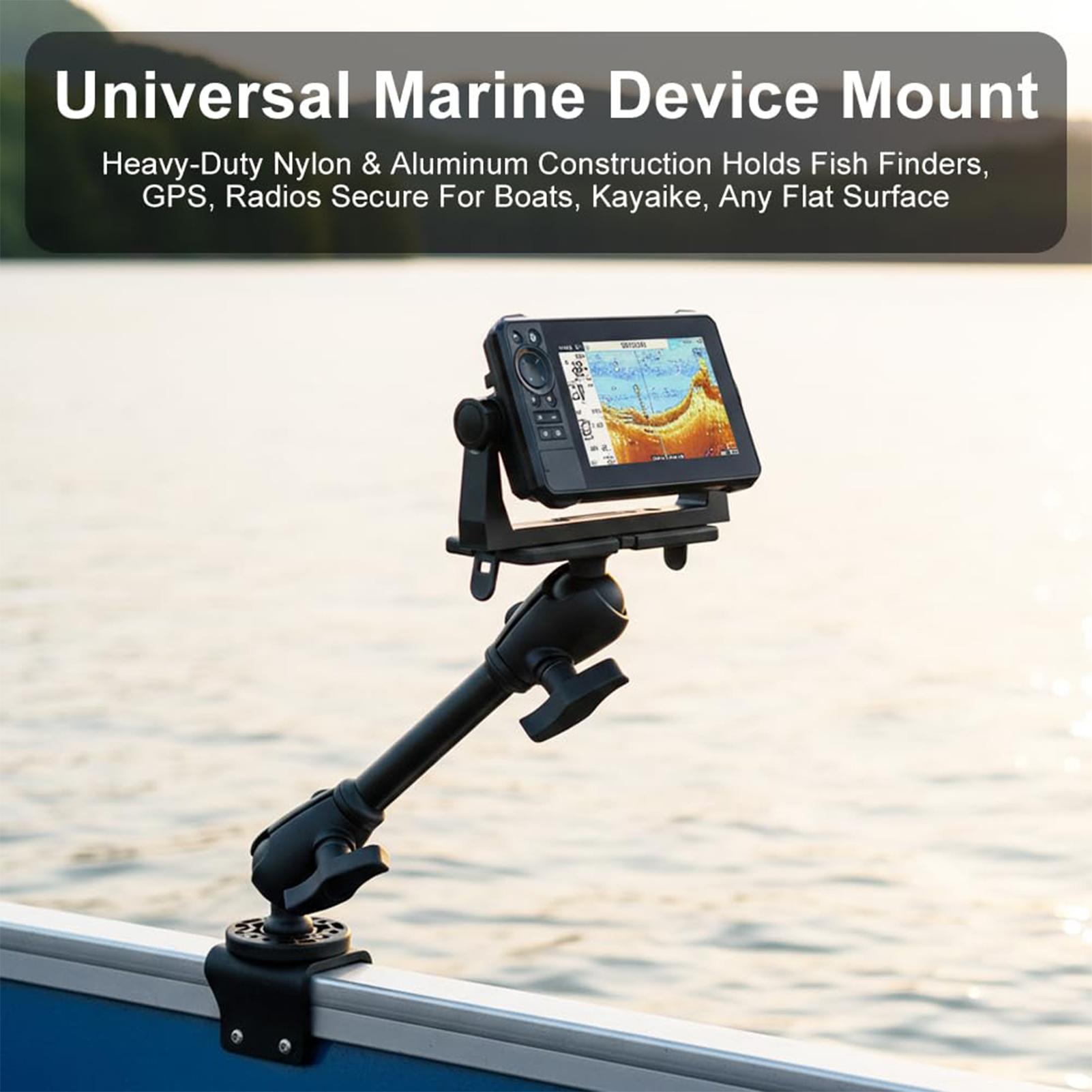 Fishing Kayak Fish Finder Mount - Supporto per ecoscandaglio girevole a 360