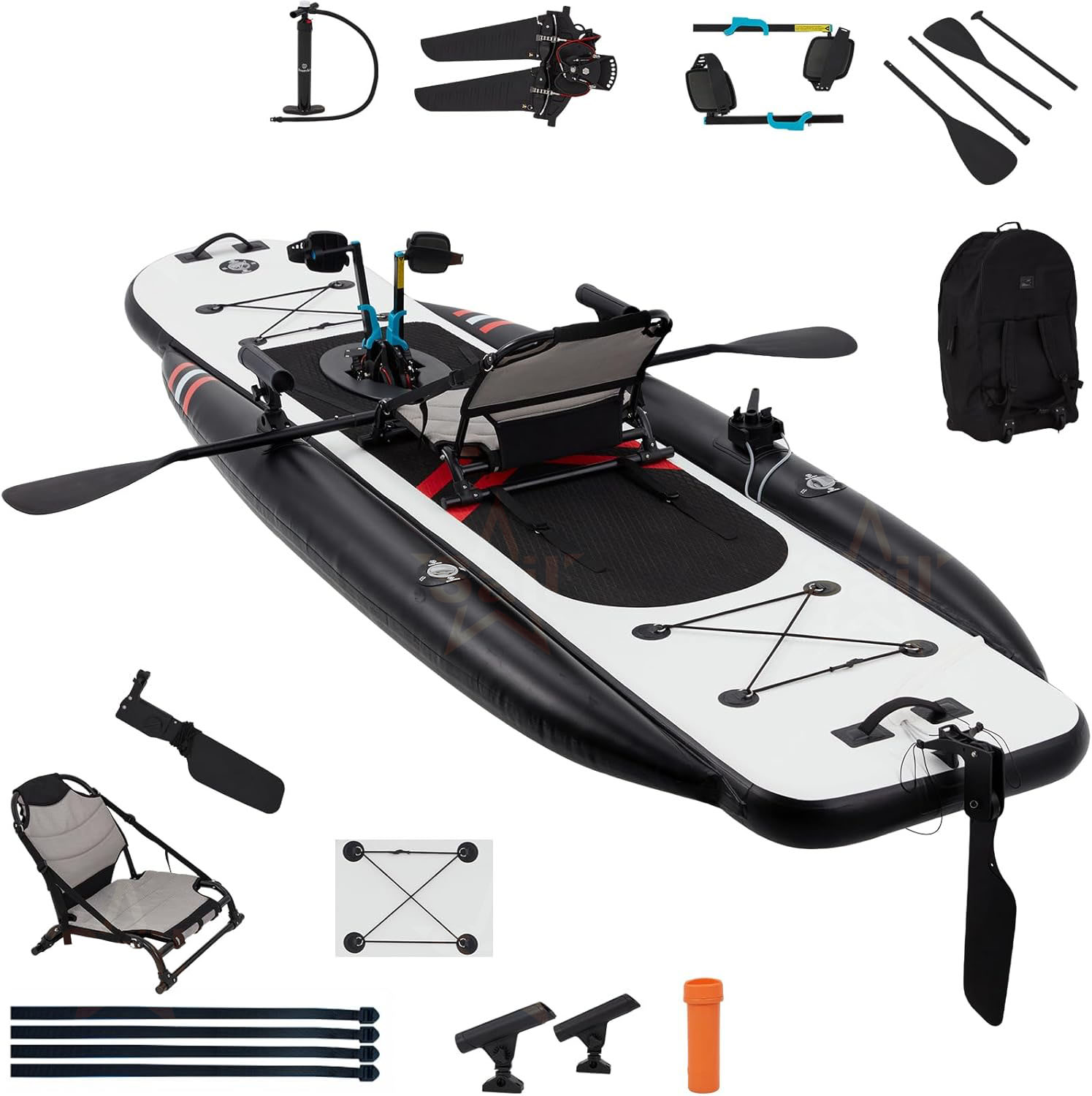 Kayak Gonfiabile a Pedali di A - Fishing Kayak Pedal Drive recensione e prezzo
