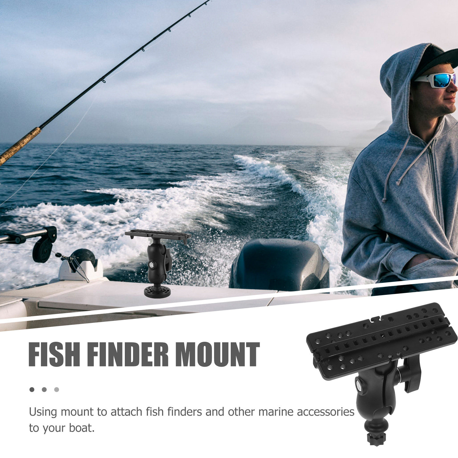 Supporto Girevole in Plastica  - Fishing Kayak Fish Finder Mount recensione e prezzo