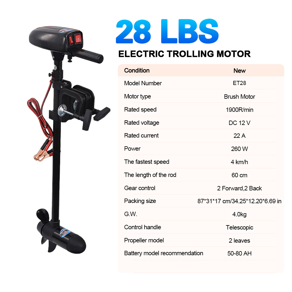 Motore Elettrico da Traina SAV - Fishing Kayak Trolling Motor recensione e prezzo