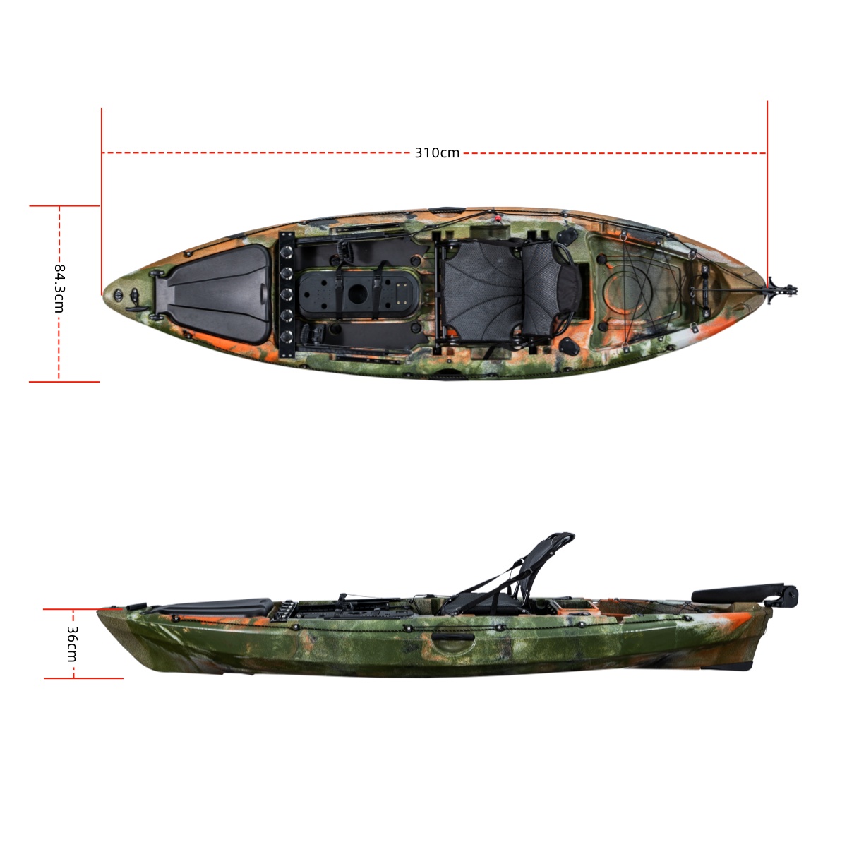 Kayak da pesca singolo di prim - Fishing Kayak Seat recensione e prezzo